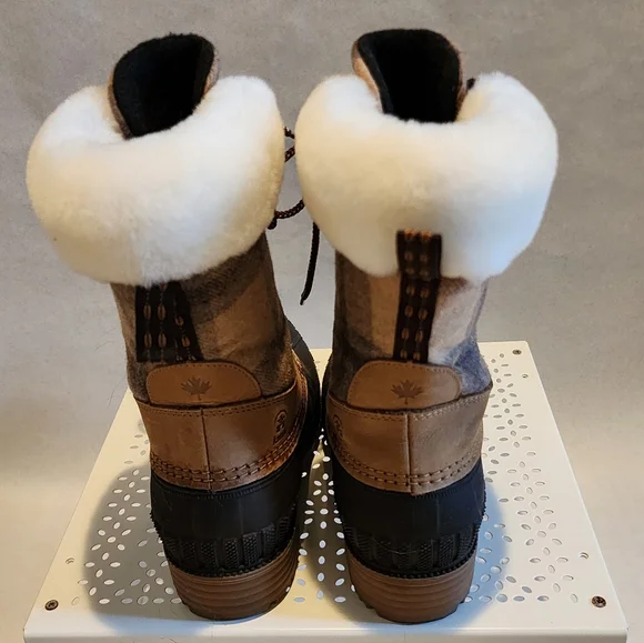 Kamik Sienna Cuff Tan Waterproof Rainboots Sz 9 - Picture 3 of 5